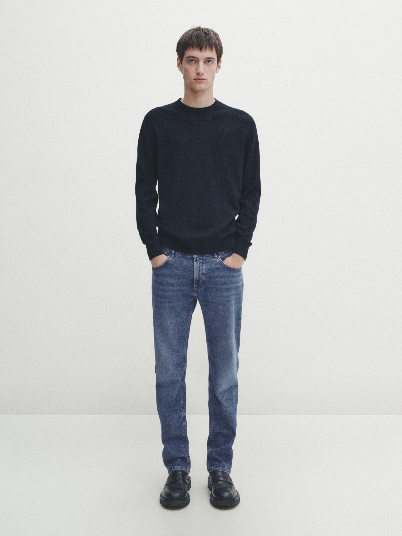 Regular-fit stonewash jeans | Massimo Dutti (US)