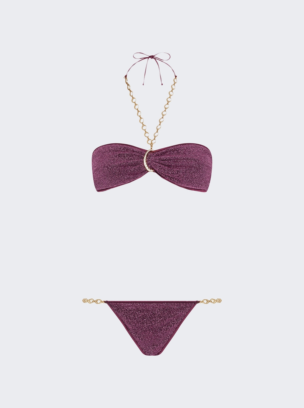 Lumiere O Chain Bandeau Aubergine  | The Webster | The Webster