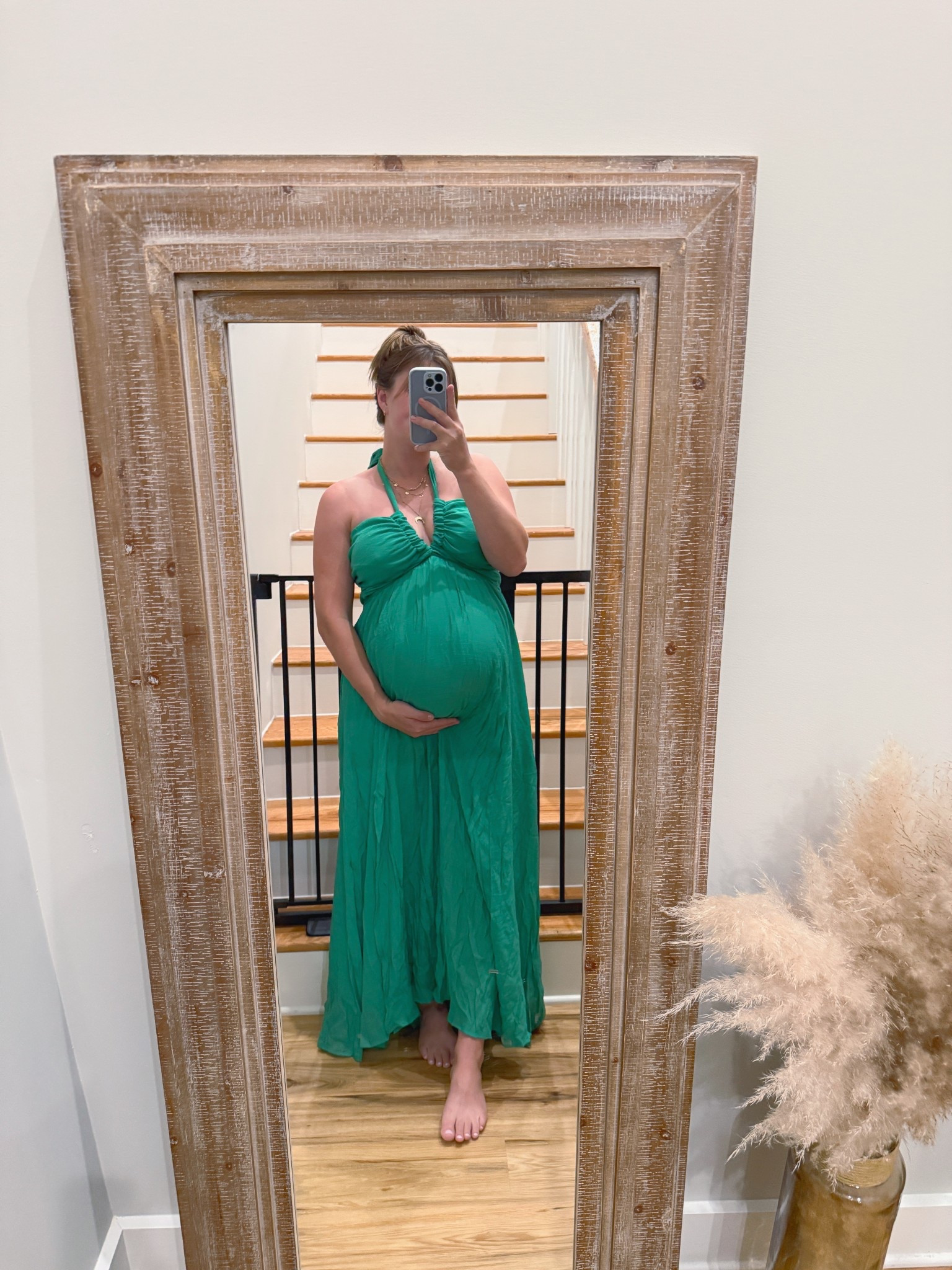 Super comfy, bump friendly dress! Perfect for summer weddings or beach trips. 

Normally a medium but ordered a large while pregnant. Not see through and very good quality. Has a slit on one side  

#LTKWedding #LTKBump #LTKStyleTip