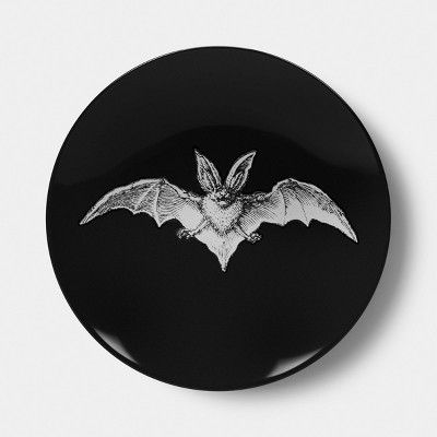 Stoneware Halloween Bat Appetizer Plate Black - Threshold™" | Target