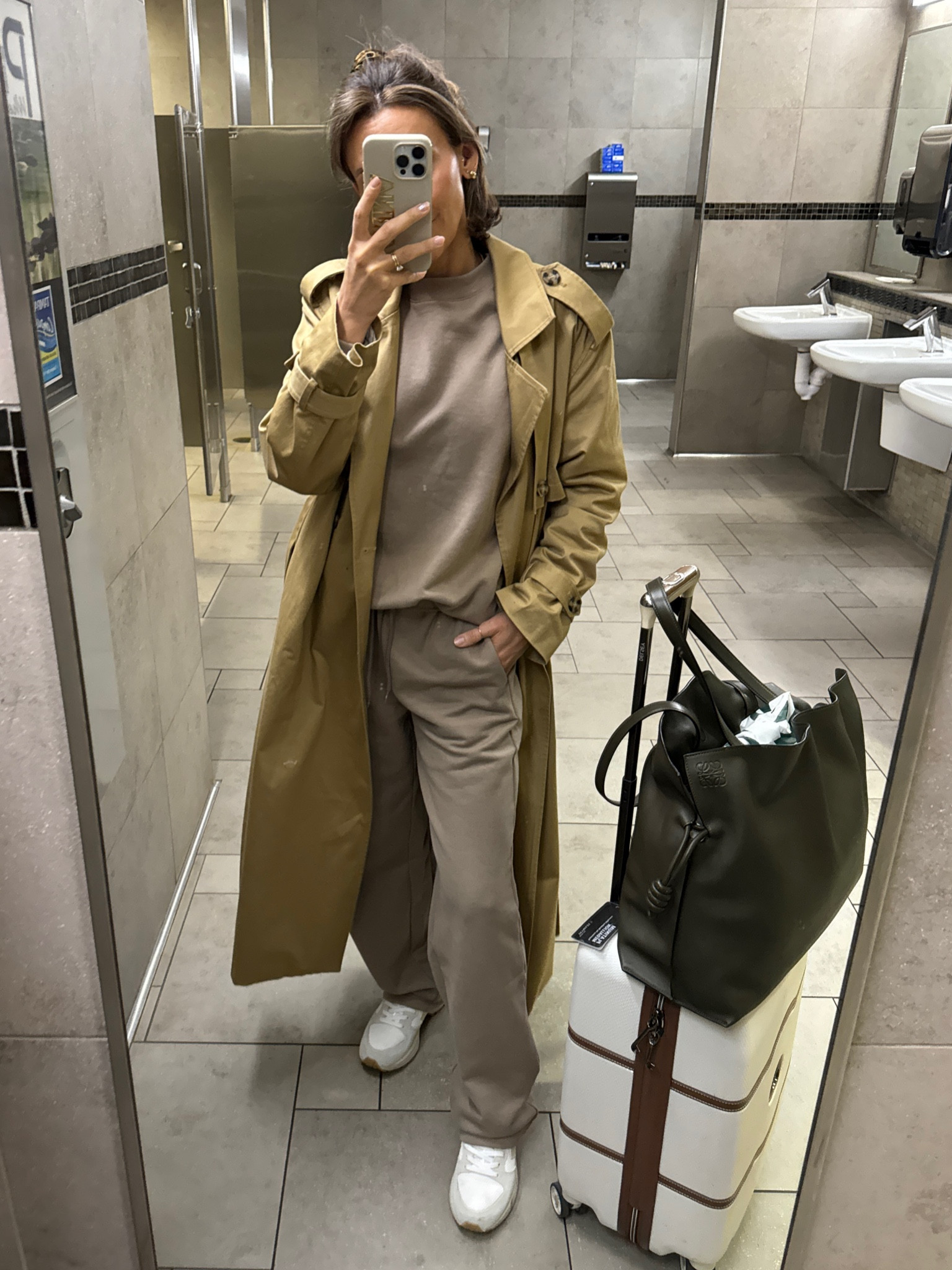 Cozy and oversized sweat set I’m loving
Perfect loose fit for long travels! My most worn Trench coat XS on all. 

#LTKstyletip #LTKtravel #LTKitbag