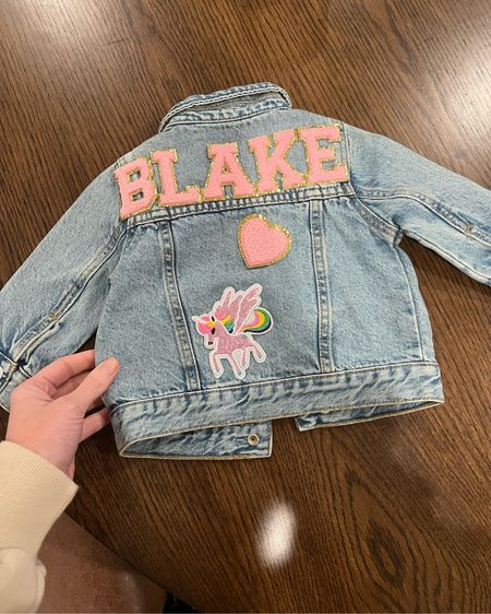 Custom toddler/baby  jean jacket 