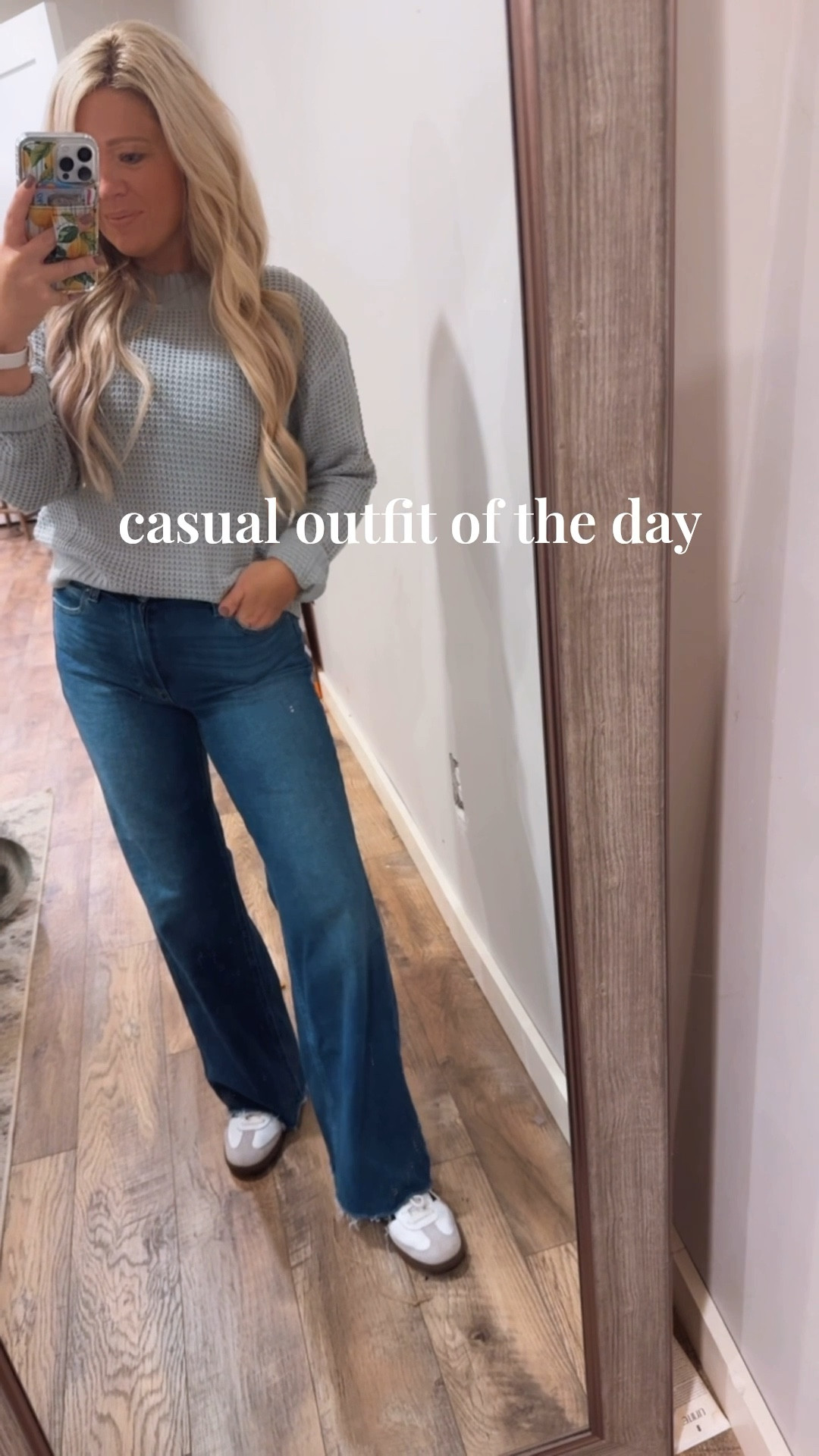 Sweater| small 
Paige Jeans | 26
Adidas| size 8


#LTKPetite #LTKStyleTip #LTKSeasonal