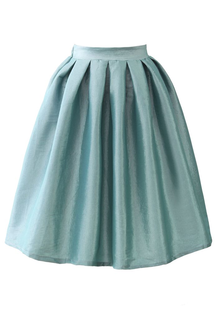 Cobalt Blue A-line Midi Skirt | Chicwish