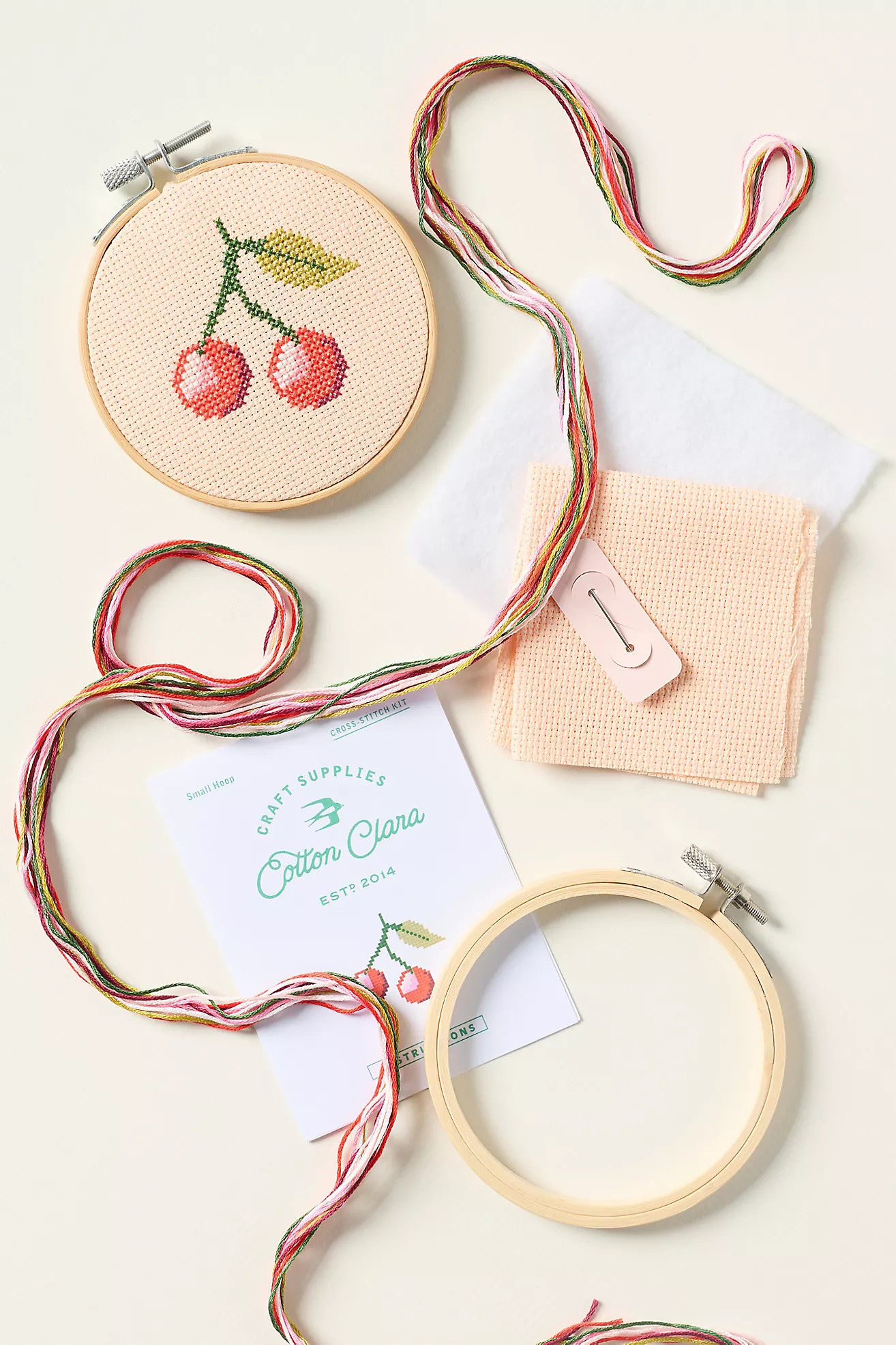 Cotton Clara Cross Stitch Kit | Anthropologie (US)