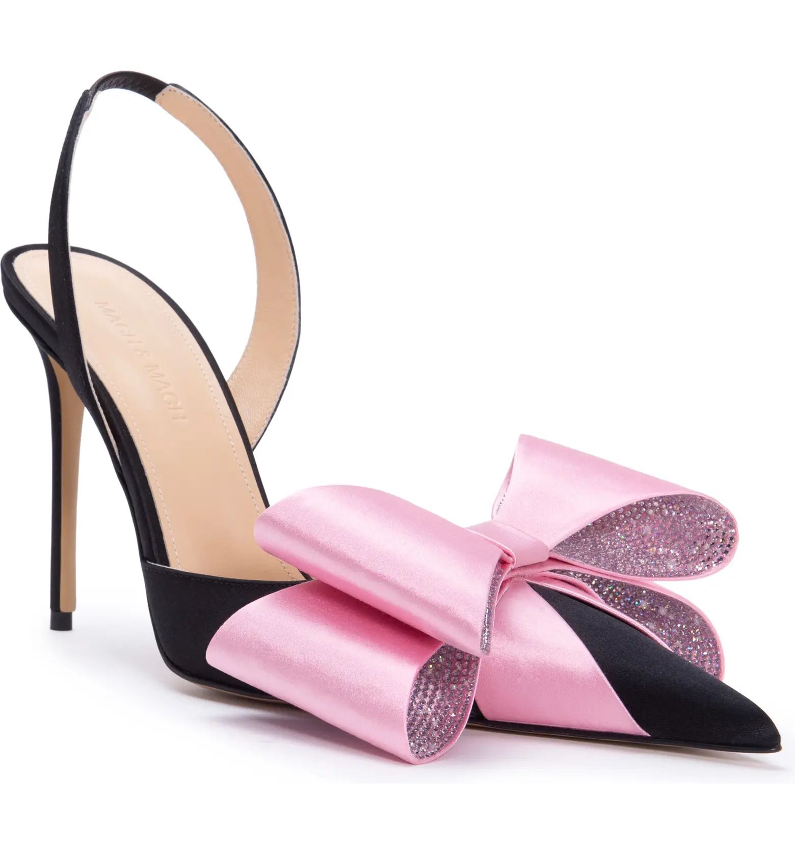 Mach & Mach Le Cadeau Bow Pointed Toe Slingback Pump (Women) | Nordstrom | Nordstrom