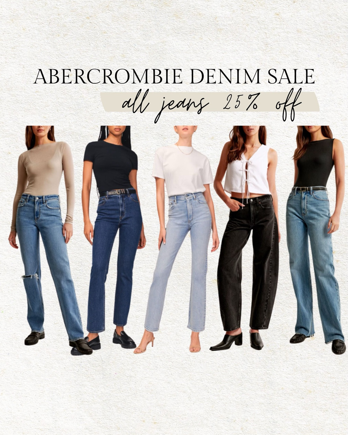 Abercrombie denim sale - all jeans are 25% off ✨ and 15% off everything else! 

Abercrombie sale, fall denim, fall jeans, jeans sale, Abercrombie jeans, back to school clothes, teen girl jeans, teen girl school clothes, mom jeans, mom denim, Christine Andrew 

#LTKSaleAlert #LTKFindsUnder100 #LTKBacktoSchool