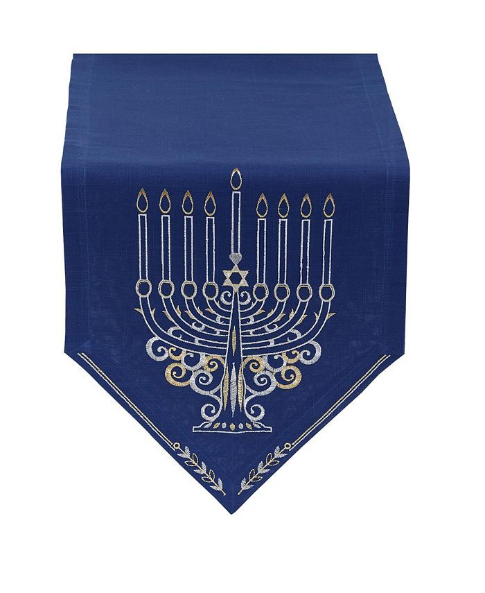 Design Imports Menorah Embroidered Table Runner & Reviews - Table Linens - Dining - Macy's | Macys (US)