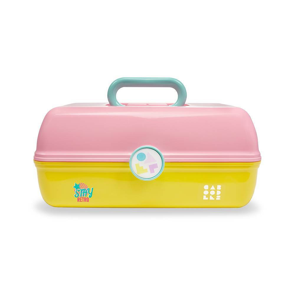 Caboodles On The Go Girl Cosmetic Bag - Pink and Yelllow | Target