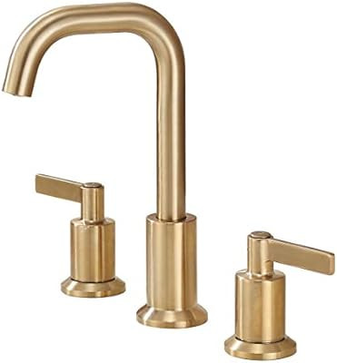 Derengge LF-3288-CS 8 InchTwo Handle Widespread Bathroom Faucet with Pop up Drain, Meets cUPC NSF... | Amazon (US)