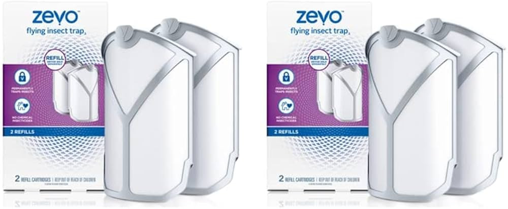 Bundle Zevo Flying Insect Trap Refill Kit NO Device - Model 3 2 -Pack (2) Sold Separately, White ... | Amazon (US)