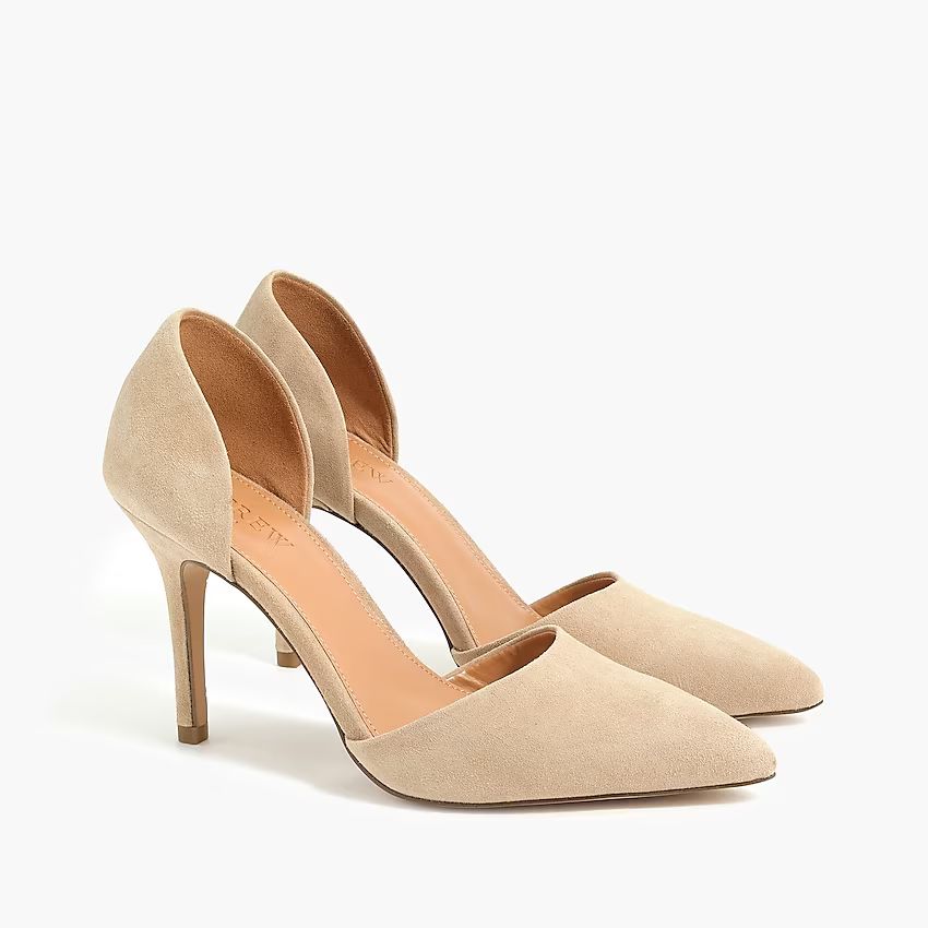 Suede d'Orsay pumpsItem F5303 
 Reviews
 
 
 
 
 
81 Reviews 
 
 |
 
 
Write a Review 
 
 
 
 
ov... | J.Crew Factory