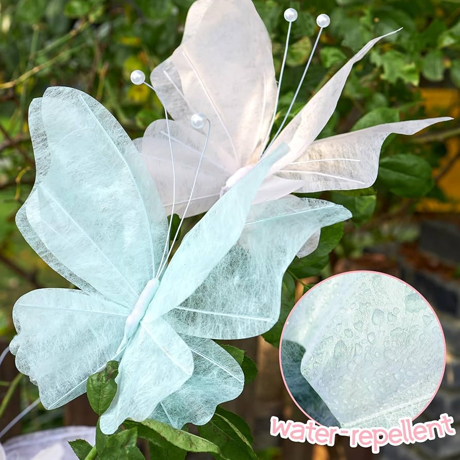 3D Hanging Butterfly Decorations, Butterfly Birthday Party Decorations, 6 Pcs Water-Repellent Pap... | Amazon (US)