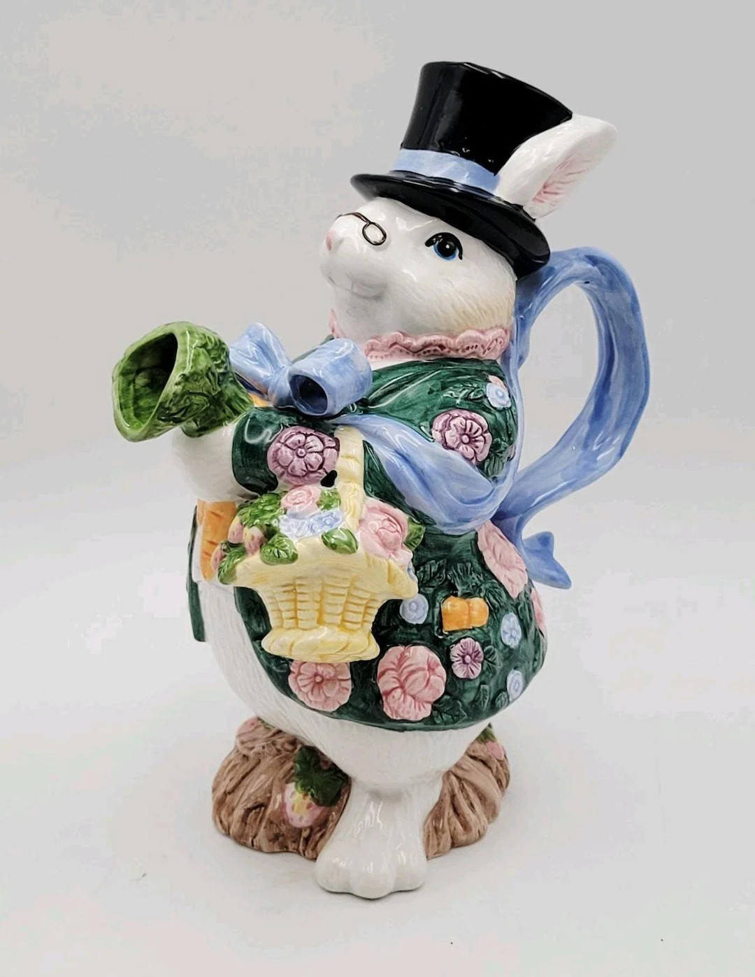 Fitz & Floyd Bloomers Rabbit Bunny Pitcher Serving Teapot 1 1/8 QT Watering 1991 - Etsy | Etsy (US)