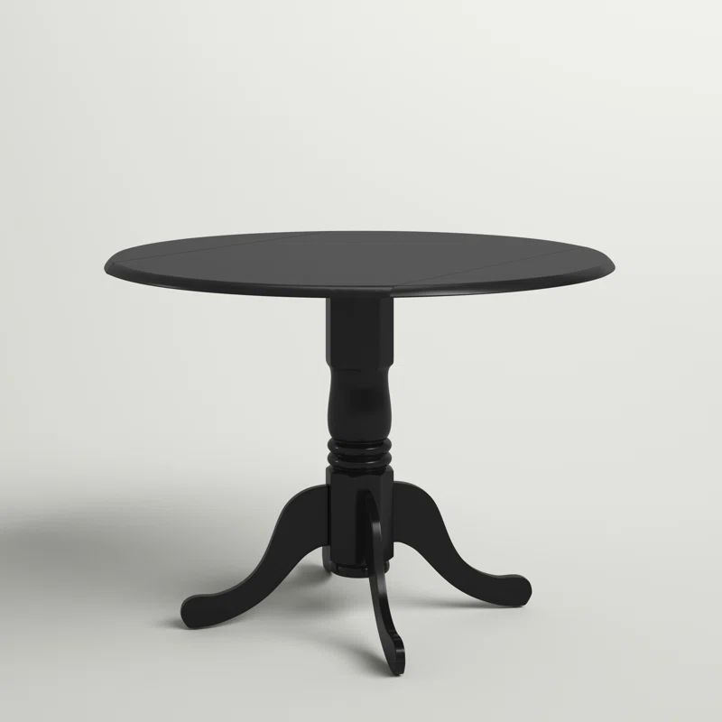Boothby Drop Leaf Solid Wood Pedestal Dining Table | Wayfair North America