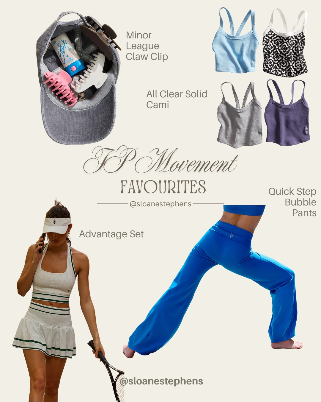 My FP Movement favourites 🎾 The sets, camis and pants I live in on and off the court — all linked ✨ 

 #LTKfitnessgoals #LTKSeasonal #LTKActive