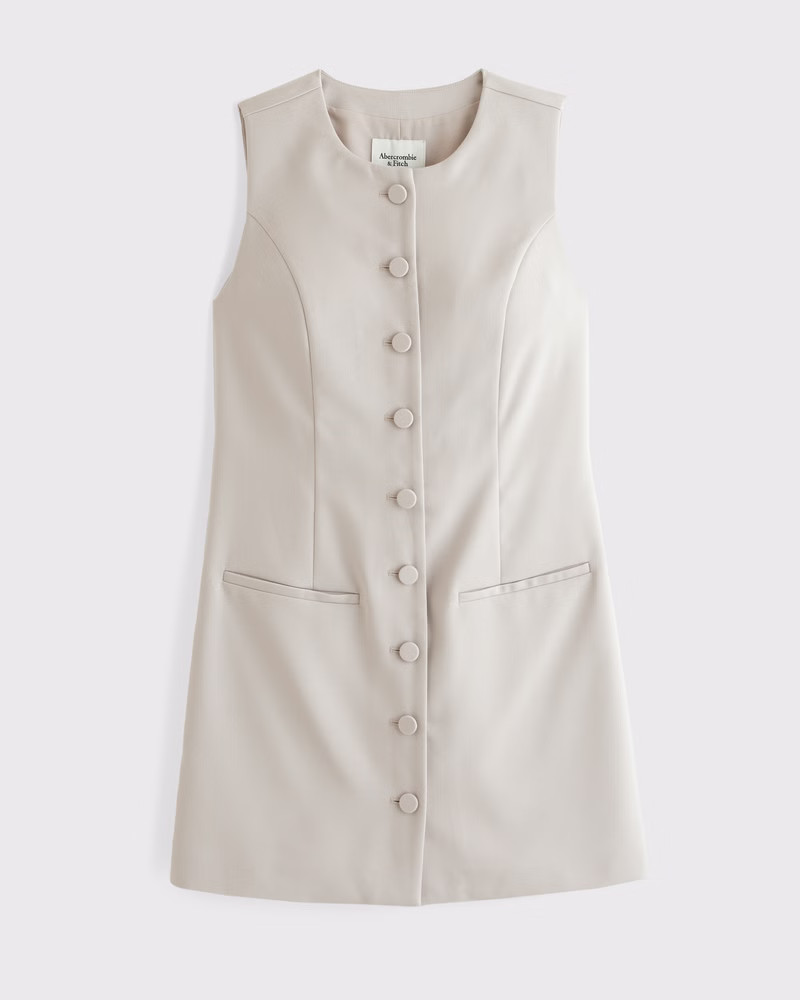 Women's The A&F Mara High-Neck Vest Mini Dress | Women's Clearance | Abercrombie.com | Abercrombie & Fitch (US)