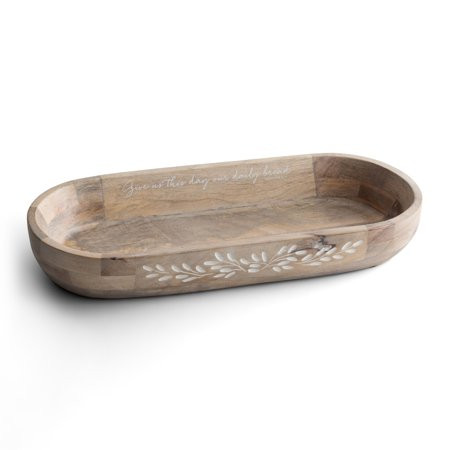 DaySpring Give Us This Day 21 Wooden Dough Bowl | Walmart (US)