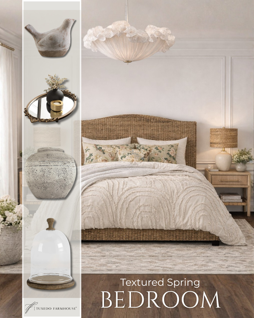 Wayfair Cyber Week Sale!

A textured spring bedroom refresh 🤍
Woven layers, soft neutrals, and subtle pattern mixing make this feel cozy but elevated. Everything you need to get the look is linked! 

seasonal, home decor, spring, bedding, nightstands, rugs, lamps, vases, trays 

 #LTKSeasonal #LTKHome #LTKSaleAlert