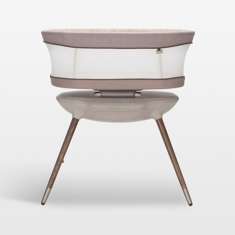 Maxi-Cosi Starling Natural Heritage Smart Baby Bassinet with CryAssist  + Reviews | Crate & Kids | Crate & Barrel