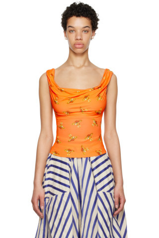 Orange Anna Tank Top | SSENSE