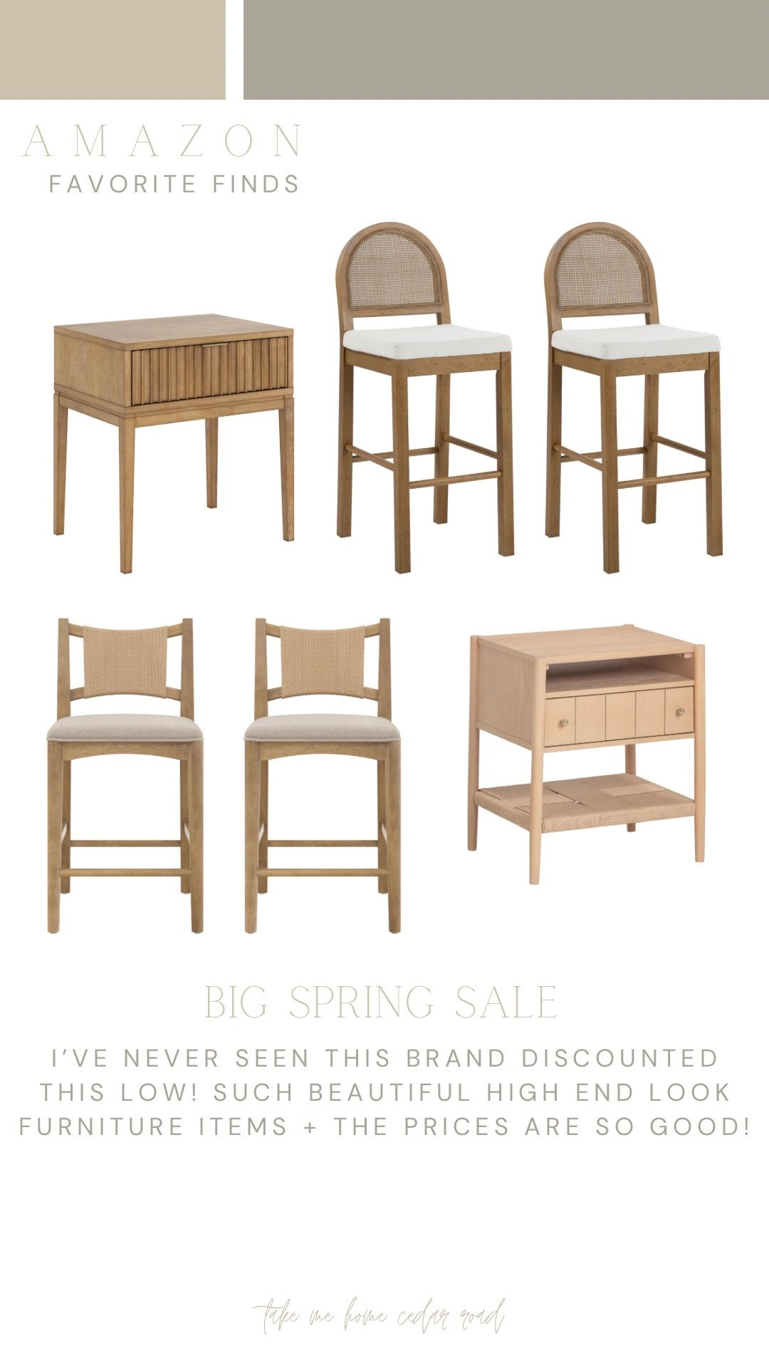 AMAZON DEALS - such great prices on these designer looks for less furniture pieces! Reputable brand that never discounts this low!! 

Nightstand, counter stool, bar stool, bedroomm

#LTKSaleAlert #LTKHome