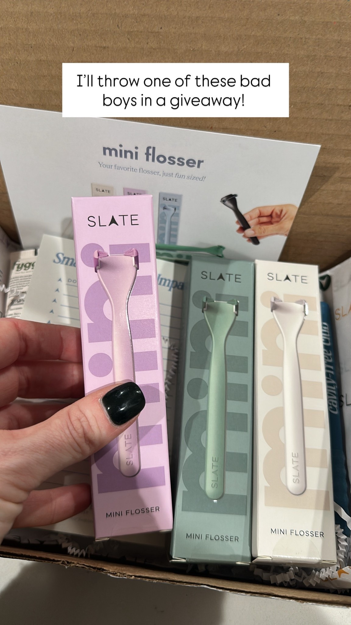 Absolutely loving these Slate Flosser Minis! The colors are adorable and they work so well. I use my full size flosser every day. It is electric and vibrates like an electric toothbrush for a better floss job. The minis are manual non vibrating and perfect for on the go! Would also be the perfect gift!

#LTKBeauty #LTKHoliday #LTKGiftGuide