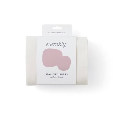 Esembly Stay-Dry Reusable Diaper Insert Liners - 12ct: Fleece Material, 1-2 Size | Target