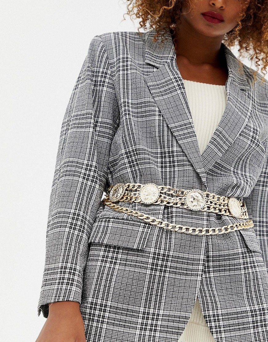 ASOS DESIGN coin multi chain waist and hip belt - Gold | ASOS US