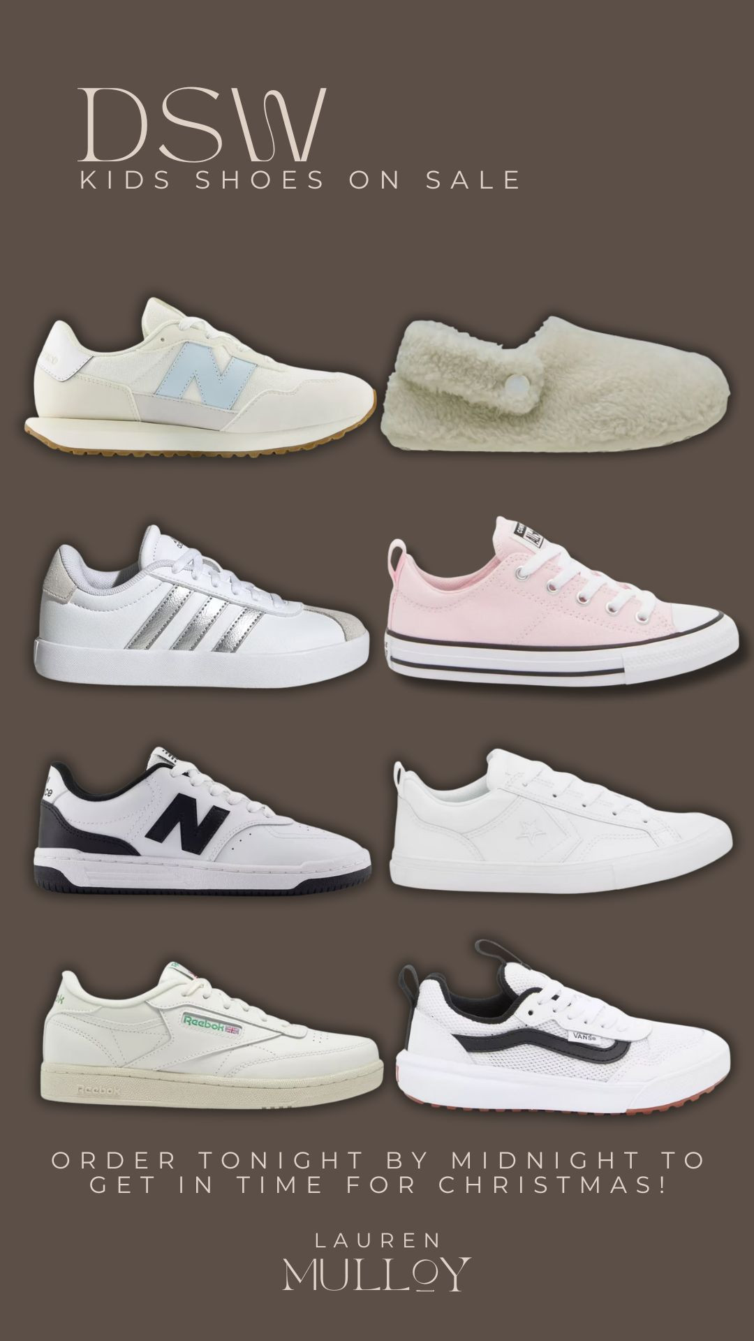Kids shoes on sale from DSW! Order tonight by midnight to get in time for Christmas!!

sale alert, watchnow, finds under 100, kids shoes, converse, vans, new balances, crocs, gifts for her, gifts for him, reebok, lauren mulloy 

 

#LTKSeasonal #LTKSaleAlert #LTKFindsUnder100