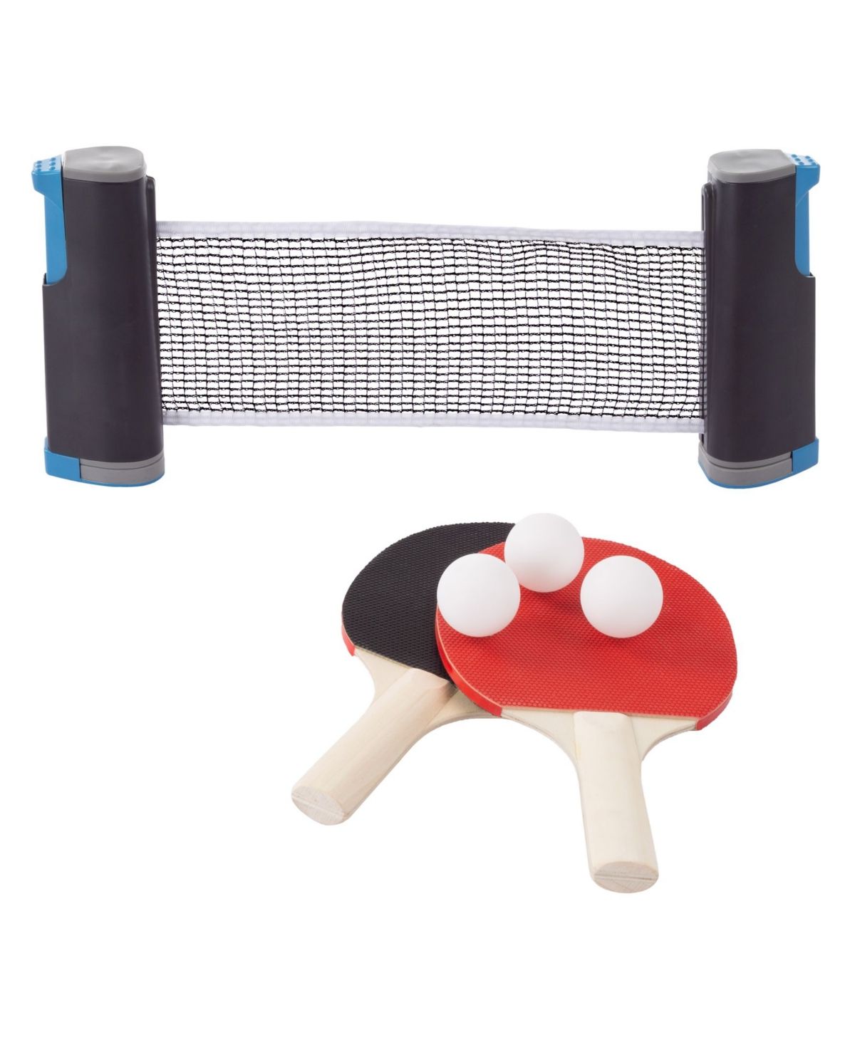 Hey Play Table Tennis Set - Portable Instant Two Player Game With Retractable Net, Wooden Paddles An | Macys (US)