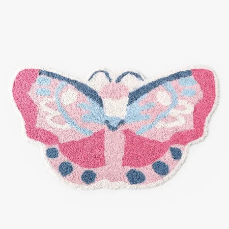 Mainstays Kids Butterfly Bath Rug, 34" x 20" | Walmart (US)