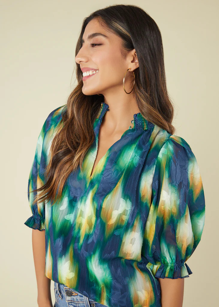 Bennett Top Starlight Chiffon | Abbey Glass
