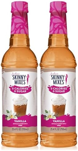 Jordan's Skinny Mixes Sugar Free Coffee Syrup, Vanilla Coffee Flavoring Syrup, Zero Calorie Drink... | Amazon (US)