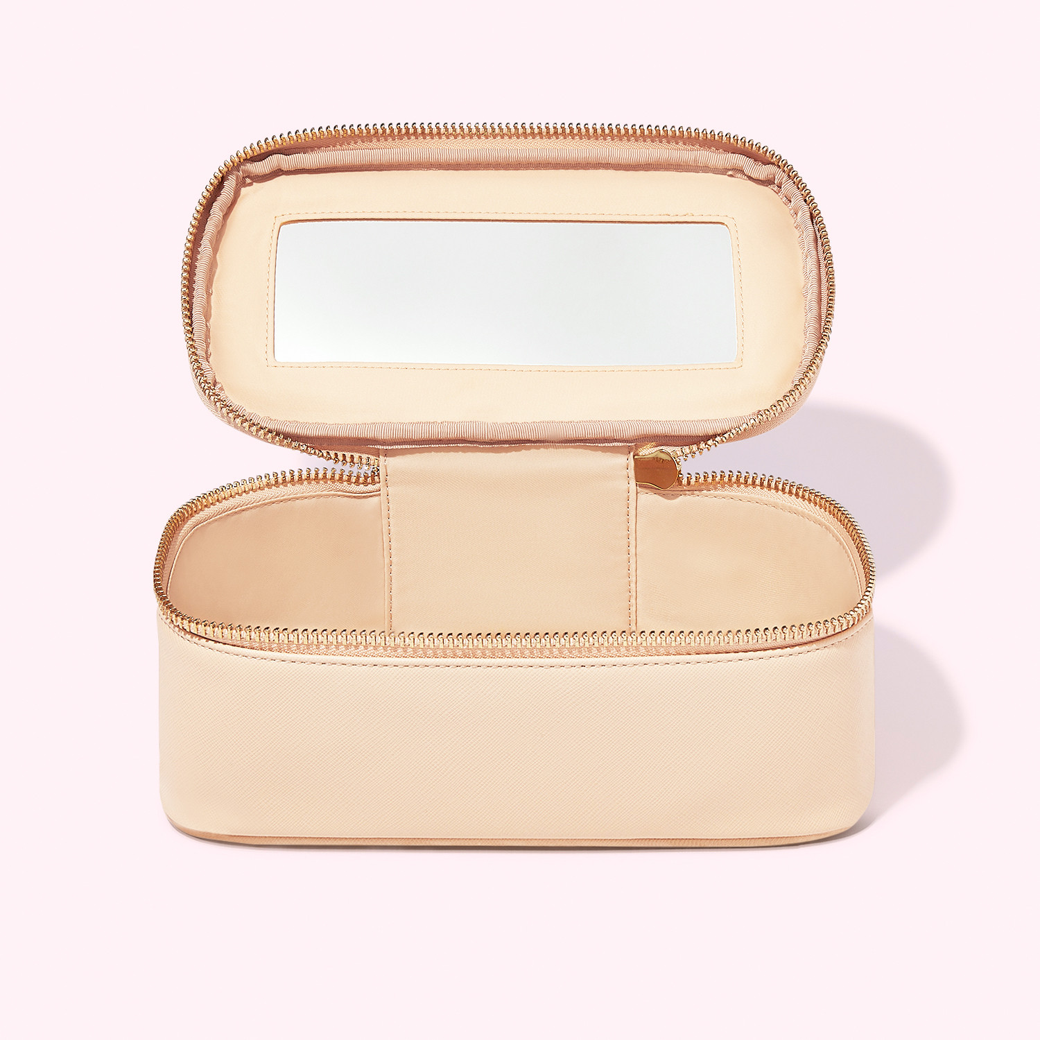 Vegan Leather Open Top Travel Mirror Pouch | Stoney Clover Lane | Stoney Clover Lane