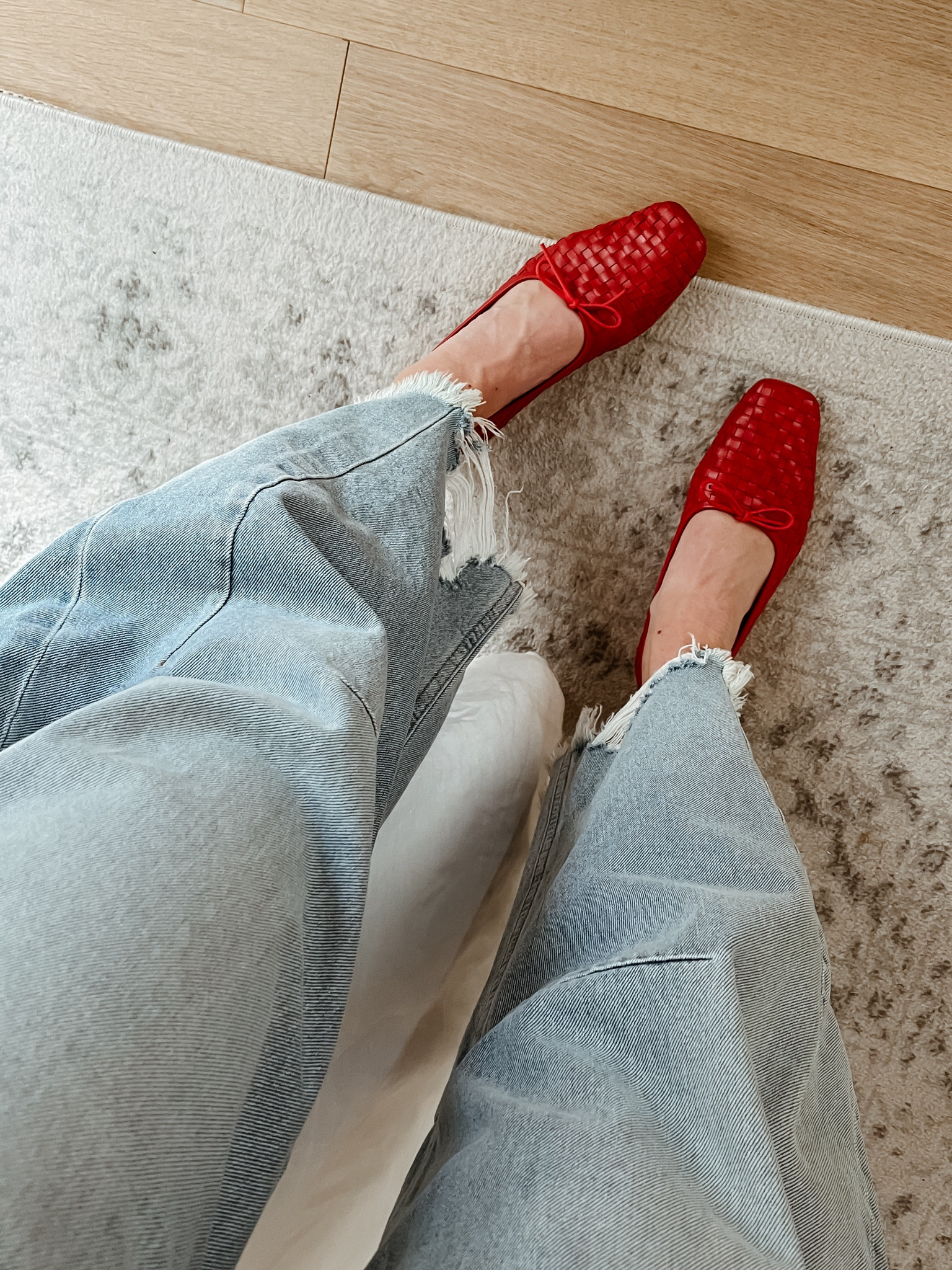 Festive flats 🍒 Run TTS. Jeans run big, size down! 

#LTKHoliday #LTKshoecrush
