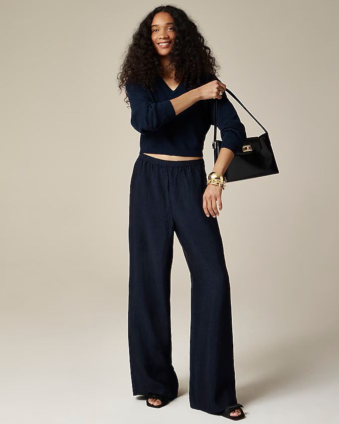 Stratus pant in textured satin | J. Crew US