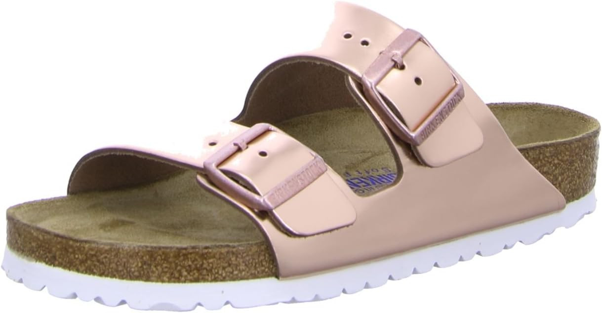 Birkenstock Men's Amalfi Leather Soft Footbed Arizona Sandals | Amazon (US)