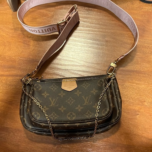 Louis Vuitton Multi Pochette Pink Crossbody Monogram | Poshmark