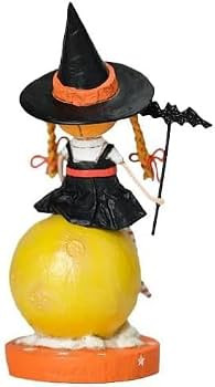 ESC by Artist Lori Mitchell Halloween 17281 Mischief on The Moon Witch Figurine, 7 Inches Tall, M... | Amazon (US)