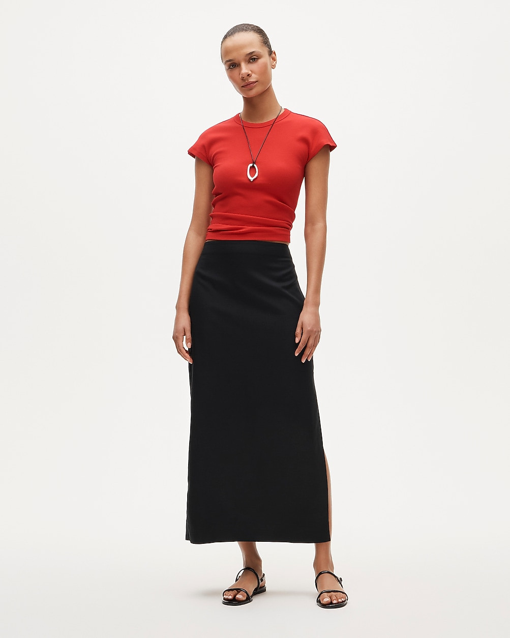 Column skirt in Gramercy linen blend | J. Crew US