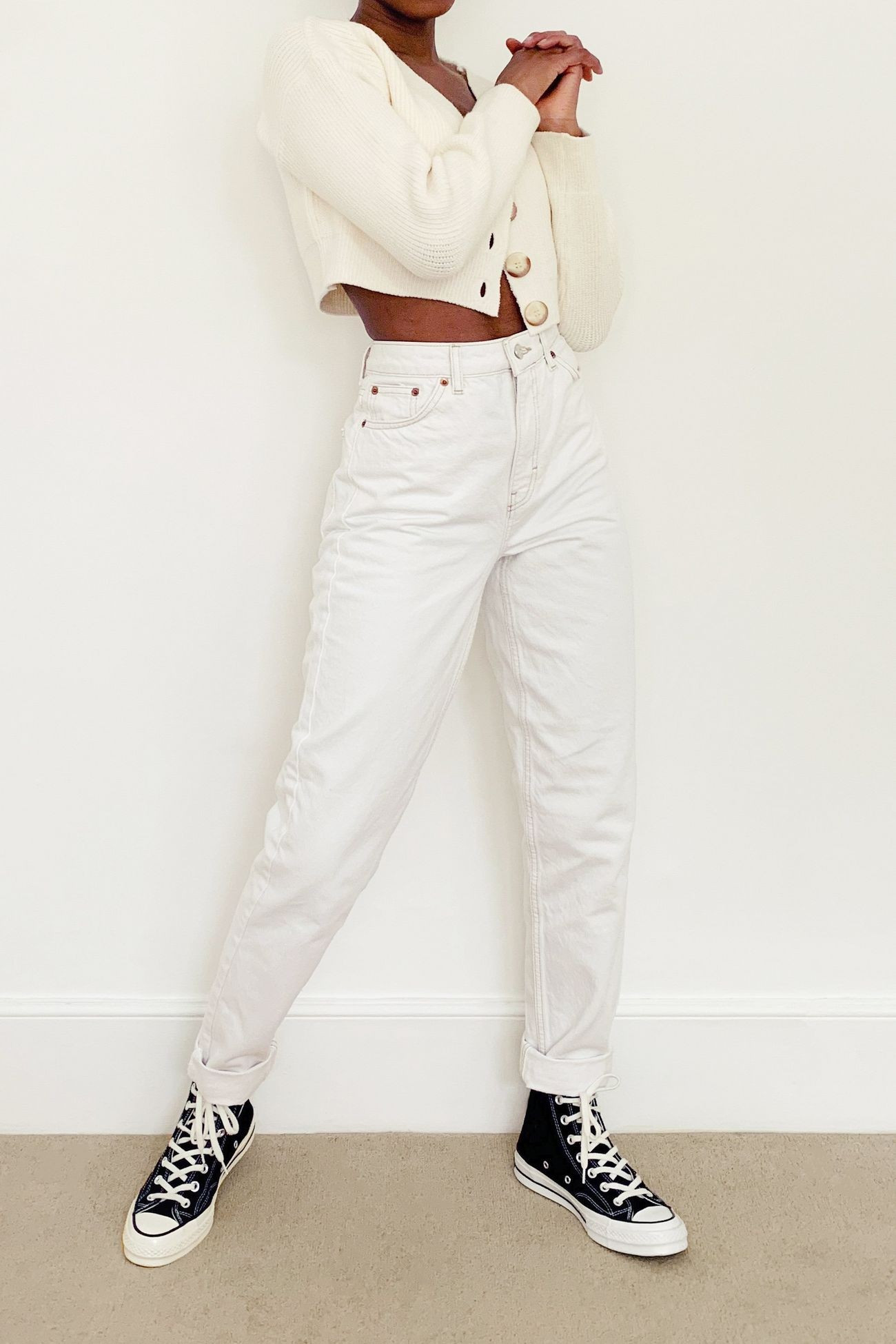 TALL Ecru Mom Tapered Jeans | Topshop UK