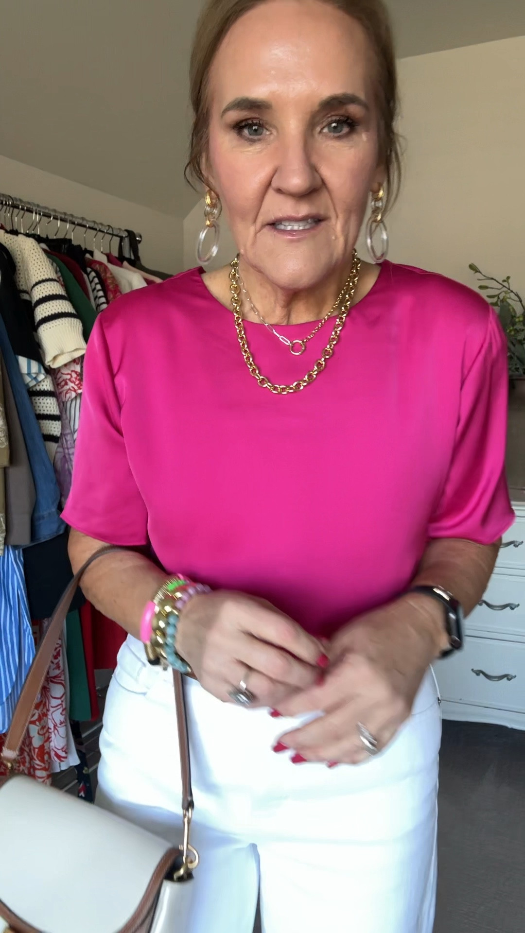 New arrivals are so good. And affordable! 

Satin tee size medium white wide leg jeans size 29 reg 
Best size medium 
Allie Bess code NANETTE20
Favorite bra restocked code nanettefs15 on all Eby orders! 


Spring outfit banana republic factory pink blouse 

#LTKSeasonal #LTKOver40 #LTKFindsUnder100