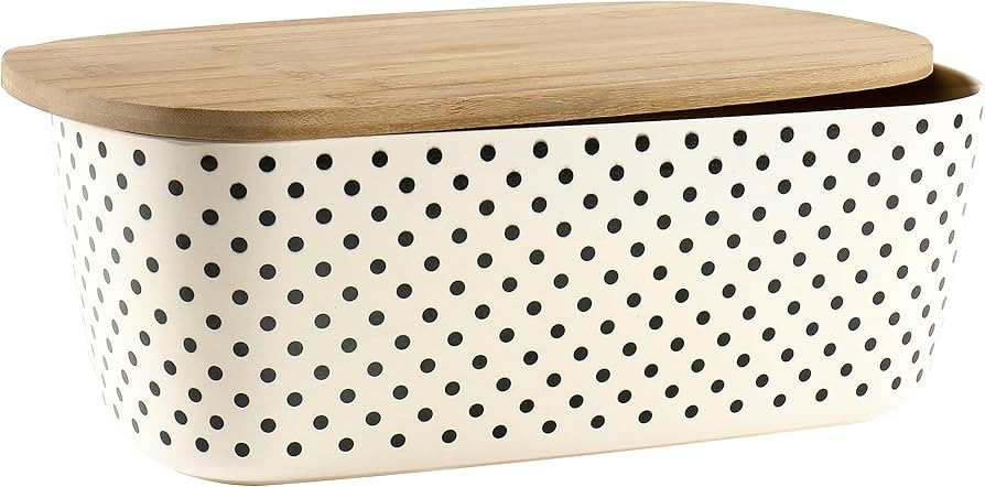 Nomotruc Bread Box with Cutting Board Lid Made Bamboo Fiber, Large Size Stylish For Kitchen Count... | Amazon (US)
