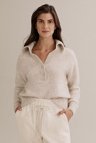 Collared Fluffy Knit | Country Road (AU)