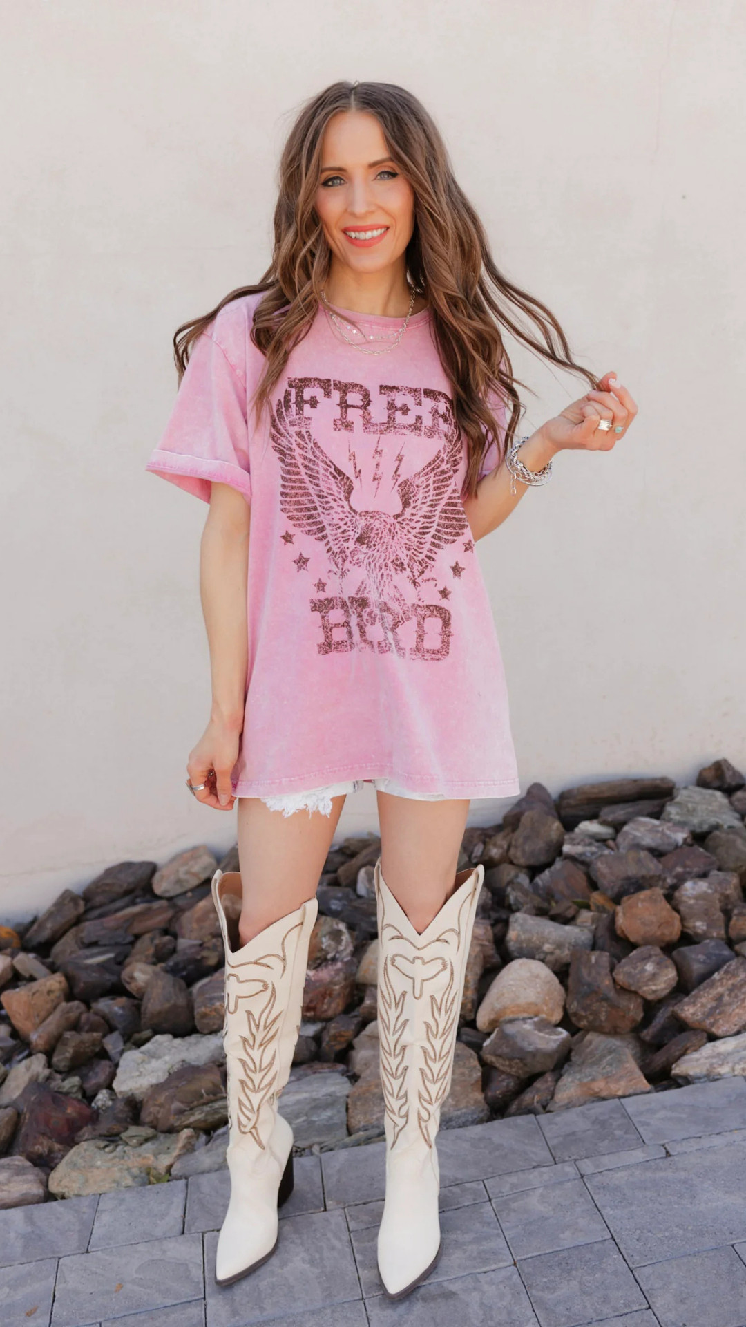 This Free Bird eagle tee blends comfort and attitude in the best way. With its soft washed look and oversized feel, it’s the ultimate throw-on-and-go piece for effortless, rocker-inspired outfits.


#GraphicTeeTrend #WashedTee #KrushKandyFashion #VintageInspired #DenimAndTees #EffortlessStyle #BoutiqueChic #OOTDInspo 

 #LTKgrwm #LTKootd #LTKmomlife