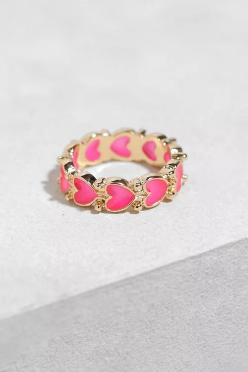 Gold Heart Detail Ring | Boohoo.com (US & CA)