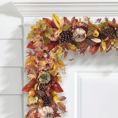 Harvest Pumpkin Garland | Grandin Road