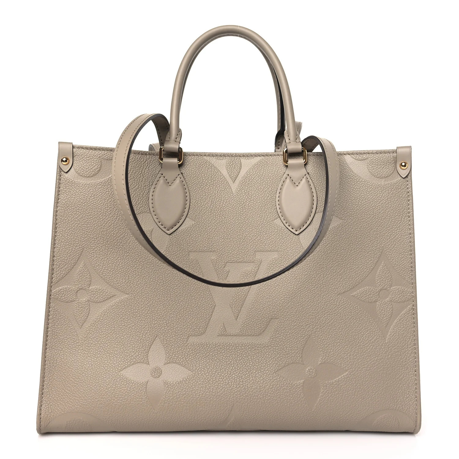 LOUIS VUITTON Empreinte Monogram Giant Onthego MM Tourterelle | FASHIONPHILE (US)