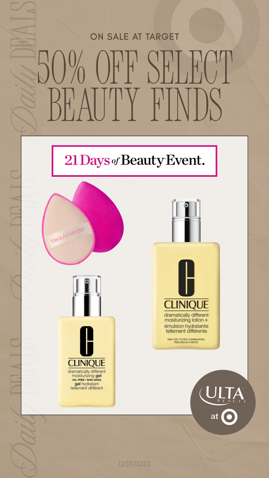 Target’s 21 Days of Beauty is offering 50% off select beauty finds including the Clinique Dramatically Different moisturizer (a classic if you love lightweight hydration) and even Beautyblenders. date night outfits, vacation outfits beach, spring outfits, spring dresses, spring break outfit, easter dress women, work outfits, business casual workwear, rodeo outfit inspo, easter basket stuffers, target circle deals, beauty deals, target beauty 

 #LTKselfcare #LTKBeauty